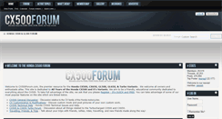Desktop Screenshot of cx500forum.com
