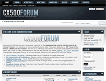 Tablet Screenshot of cx500forum.com